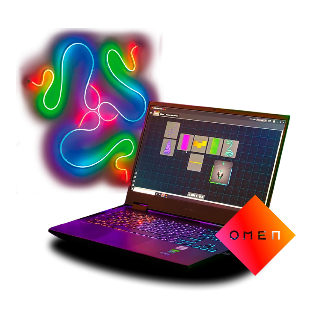 Интеграция с Razer Chroma™ RGB и OMEN Light Studio